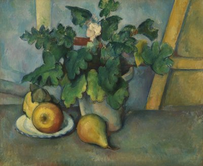 Topf mit Blumen und Birnen, ca. 1888-90 von Paul Cézanne
